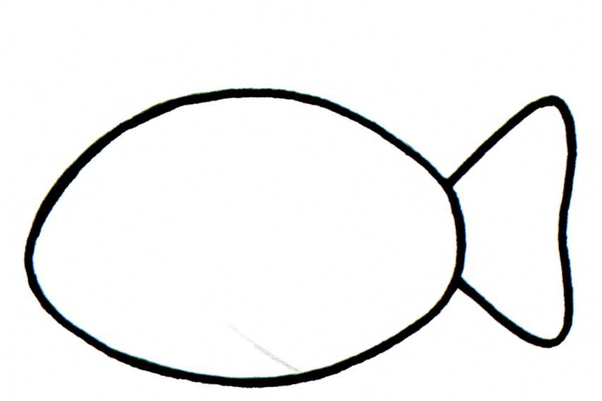 850x567 Drawn Fish Simple