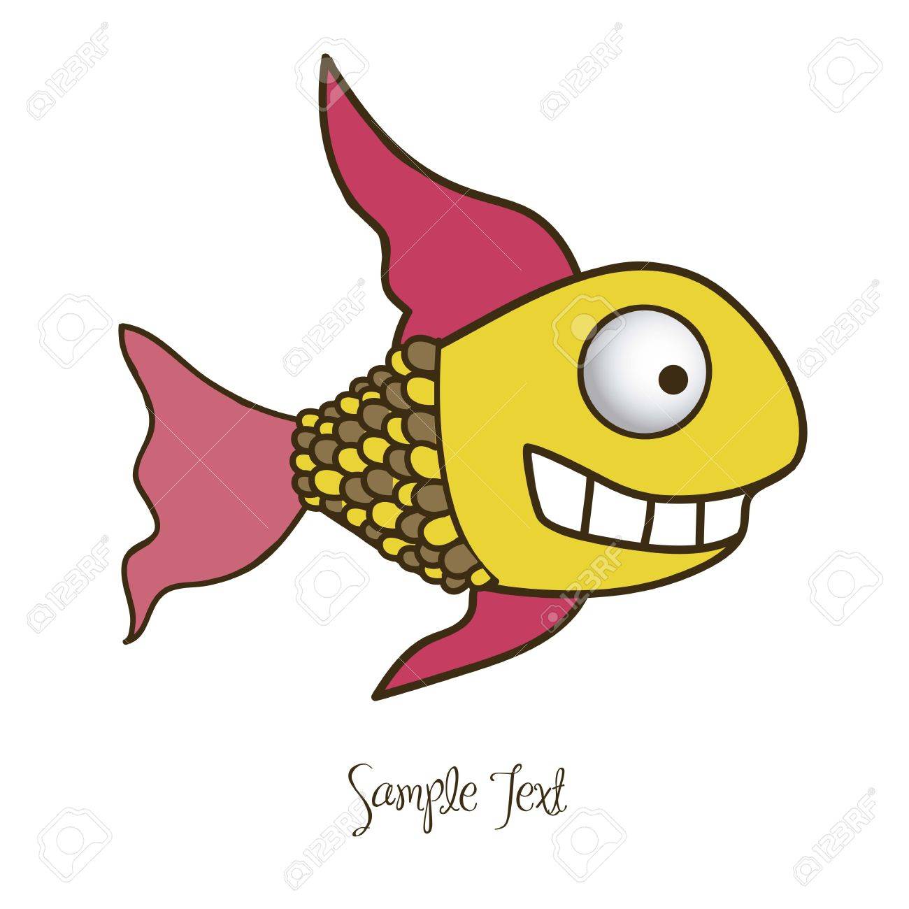 1300x1300 Illustration Of Fish Drawings, Aquatic Animals, Vector