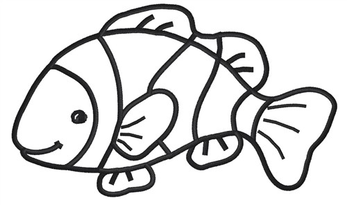500x296 Clown Fish Drawings Design Clipart Panda