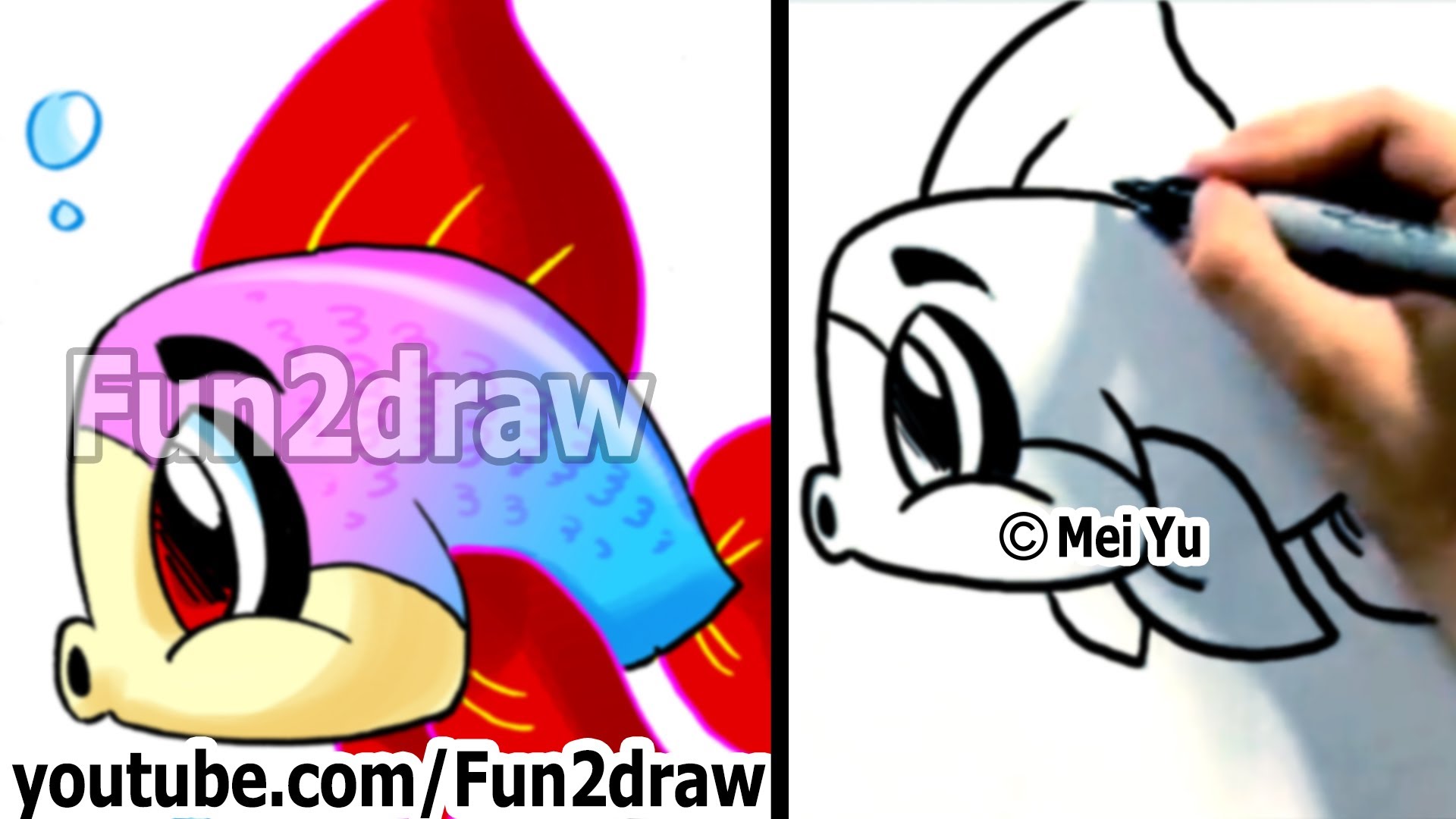 1920x1080 How To Draw A Cartoon Fish
