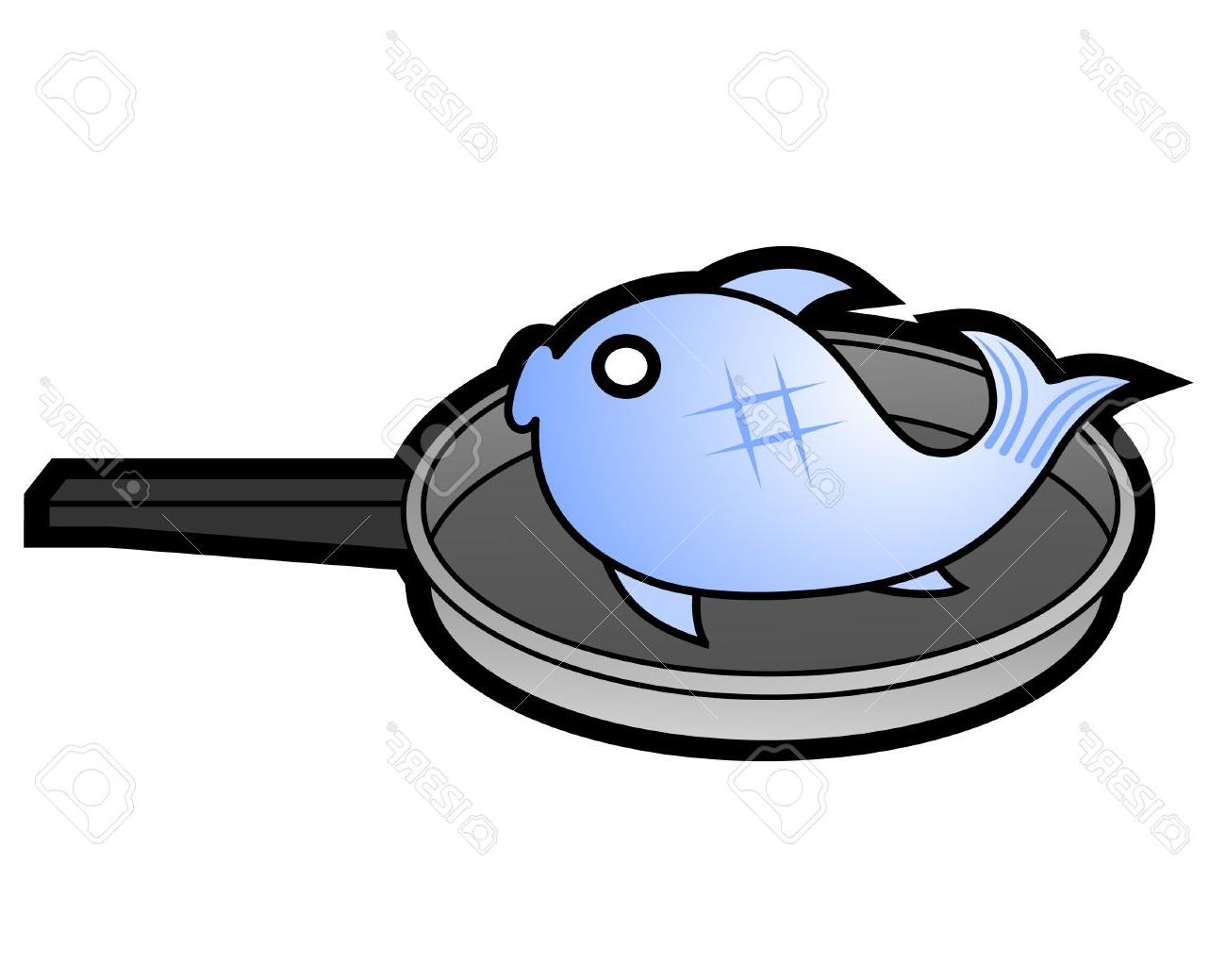 1300x1039 Best 15 Cooking Fish Stock Vector Fry Cartoon Pictures