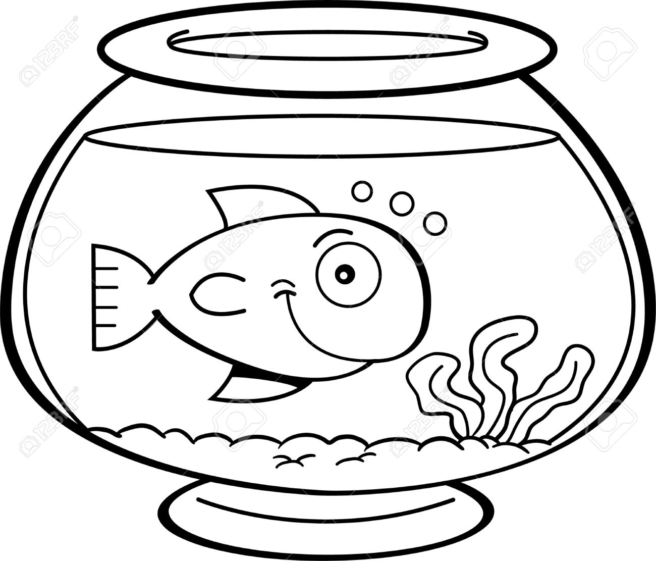 1300x1111 Pet Clipart Fish Bowl