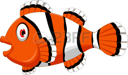 450x265 Cute Black And White Angel Fish Clip Art Isolated On White