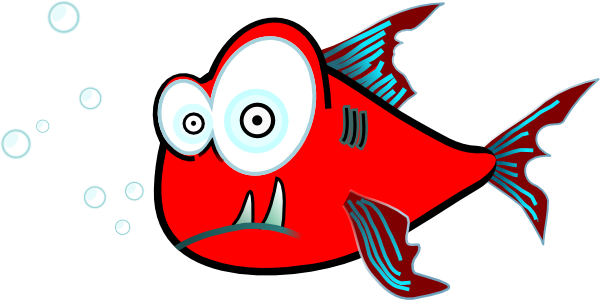 600x300 Red Fish Clip Art