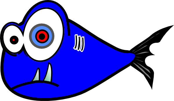 600x350 Blue Fish Clipart