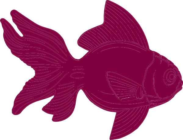 600x460 Burgundy Fish Clipart Clip Art