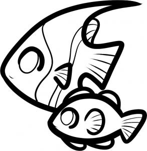 293x302 Fish Drawings For Kids Fish Drawing For Kids Free Download Clip