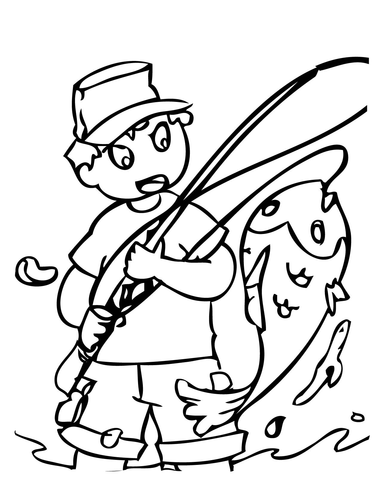 1275x1650 Good Fishing Coloring Pages 95 On Line Drawings With Fishing