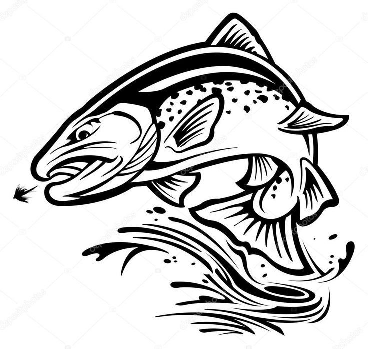 735x698 The Best Trout Tattoo Ideas Bear Tattoos, Tree