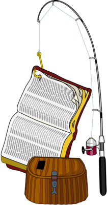 210x400 Image Bible On Fishing Hook Bible Clip Art