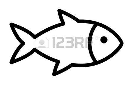 450x289 Fishing A Fish With Hook Lure Line Art Icon For Apps And Websites