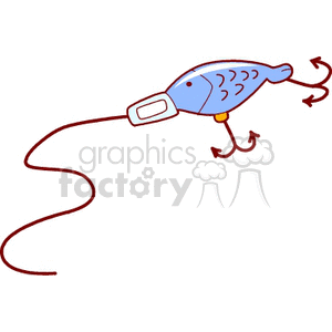 300x300 Royalty Free Cartoon Lure 168888 Vector Clip Art Image