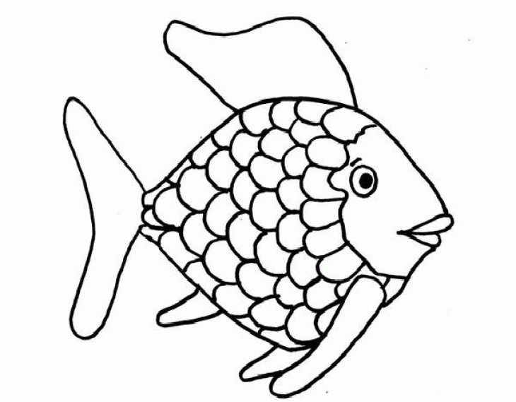 730x569 Rainbow Fish Outline Many Interesting Cliparts
