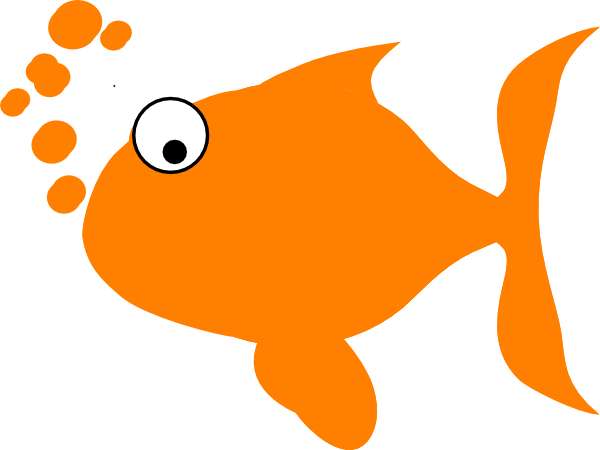 600x450 Fish Outline Clip Art