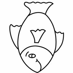 236x236 Fish Outline Printable Free Download