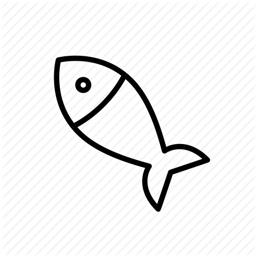 512x512 And, Cooked Fish, Fish, Food, Kitchen, Meal, Outline, Sea Food