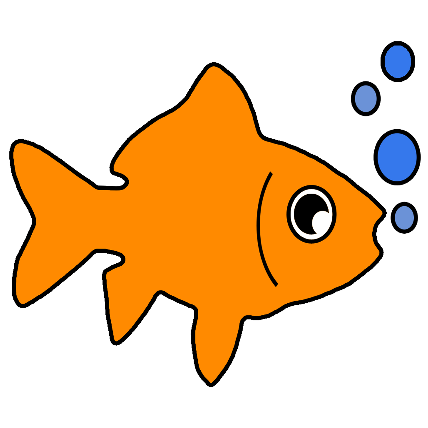 1500x1500 Gold Fish Clipart Fish Pond