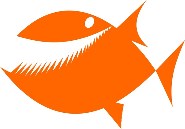 600x419 Fish Silhouette By Rones Free Vector In Open Office Drawing Svg