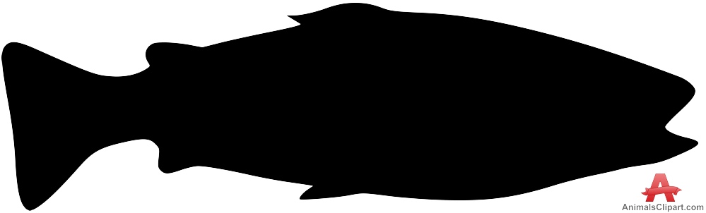 999x302 Simple Fish Silhouette Free Clipart Design Download