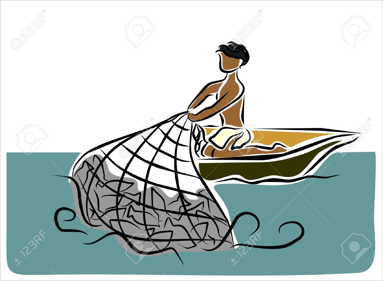 1300x952 Fishing Boat Clipart Man Drawing