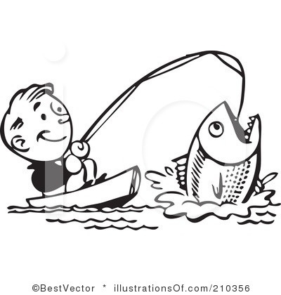 400x420 Fisherman With Net Clipart Black And White Letters Example