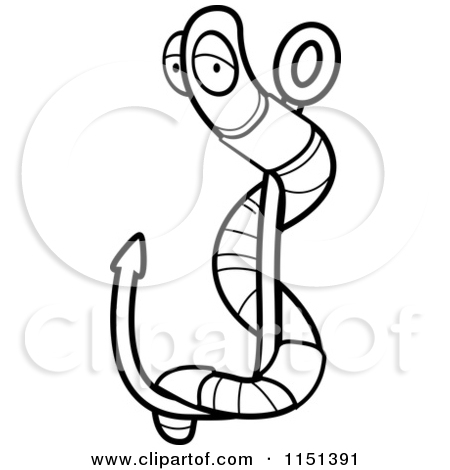 450x470 Fishing Worm Clipart
