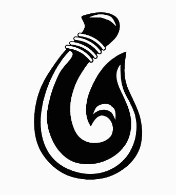 343x380 Hawaiian Fish Hook Clip Art