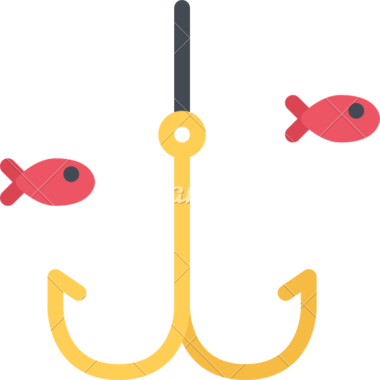 550x550 Cartoon Fish Hook
