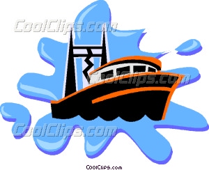 300x244 Fishing Boat Vector Clip Art