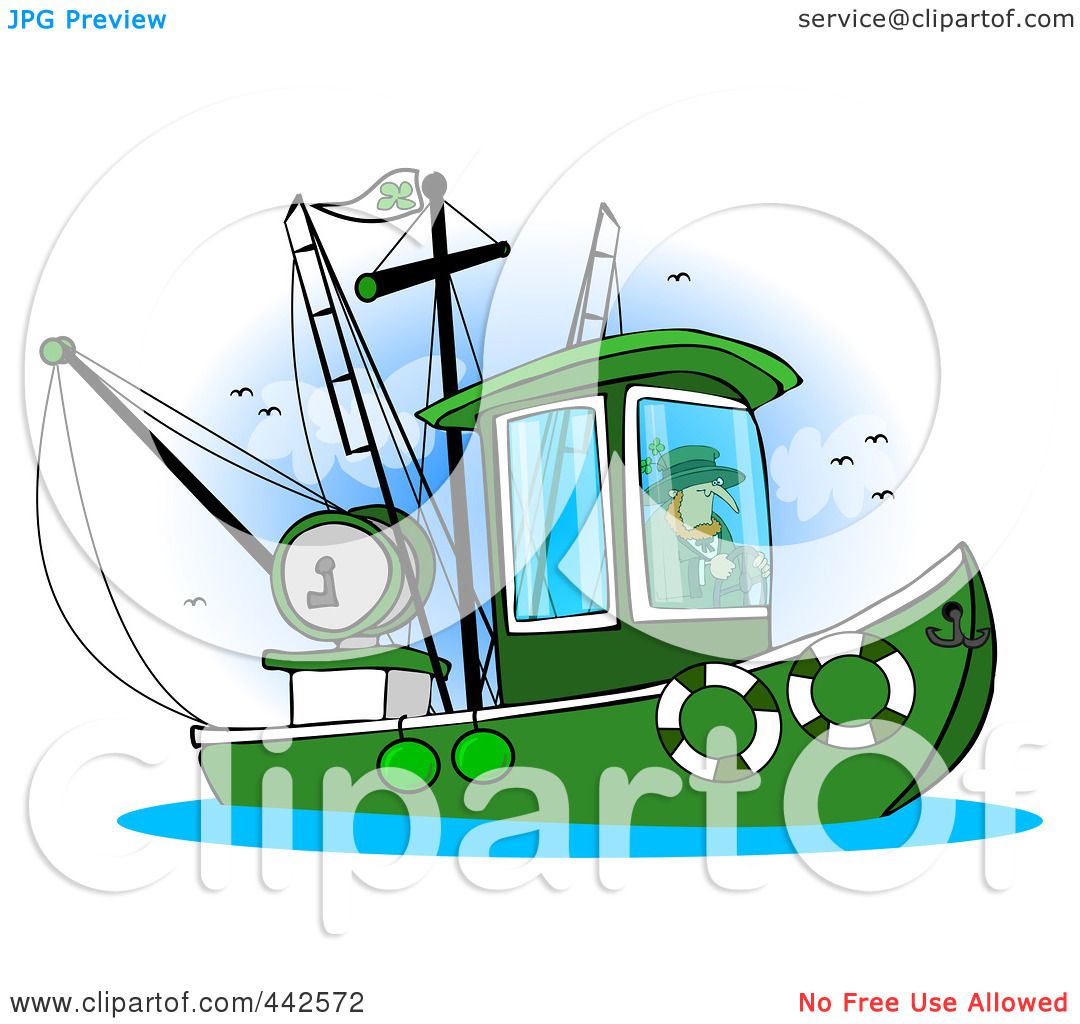 1080x1024 Royalty Free (Rf) Cliprt Illustration Of Leprechaun Steering