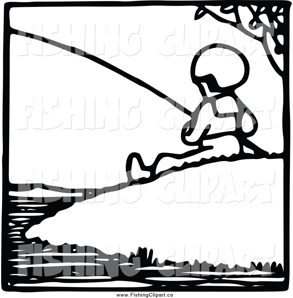 1024x1044 Royalty Free Black And White Stock Fishing Designs