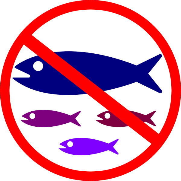 600x600 No Fishing Sign Clip Art