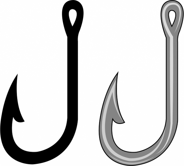600x541 Free Clip Art Of Fishing Hook Clipart 2 Fish