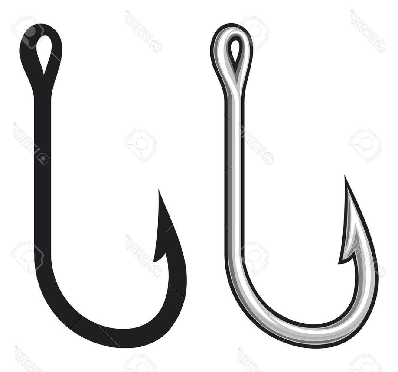 1300x1213 Best J Fishing Hook Vector Pictures Free Vector Art, Images