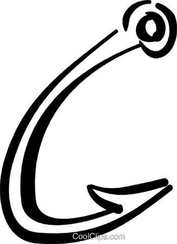 349x480 Fishing Hook Royalty Free Vector Clip Art Illustration Vc037052