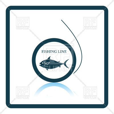 400x400 Icon Of Fishing Line Royalty Free Vector Clip Art Image