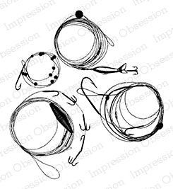 245x267 Impression Obsession Rubber Stamps Fishing Line