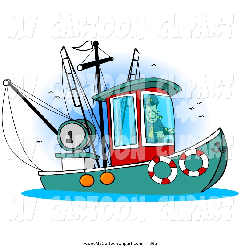 1024x1044 Royalty Free Stock Cartoon Designs Of Fishing Trawls