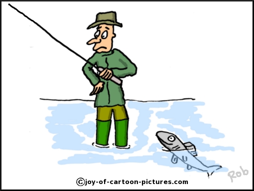 510x384 Fly Fishing Cartoon,cartoon Fishing Picture