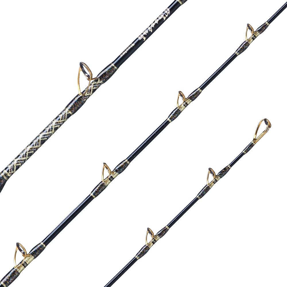 1000x1000 Cheetah Heavy Jigging Spinning Rod Black 1 Piece Fishing