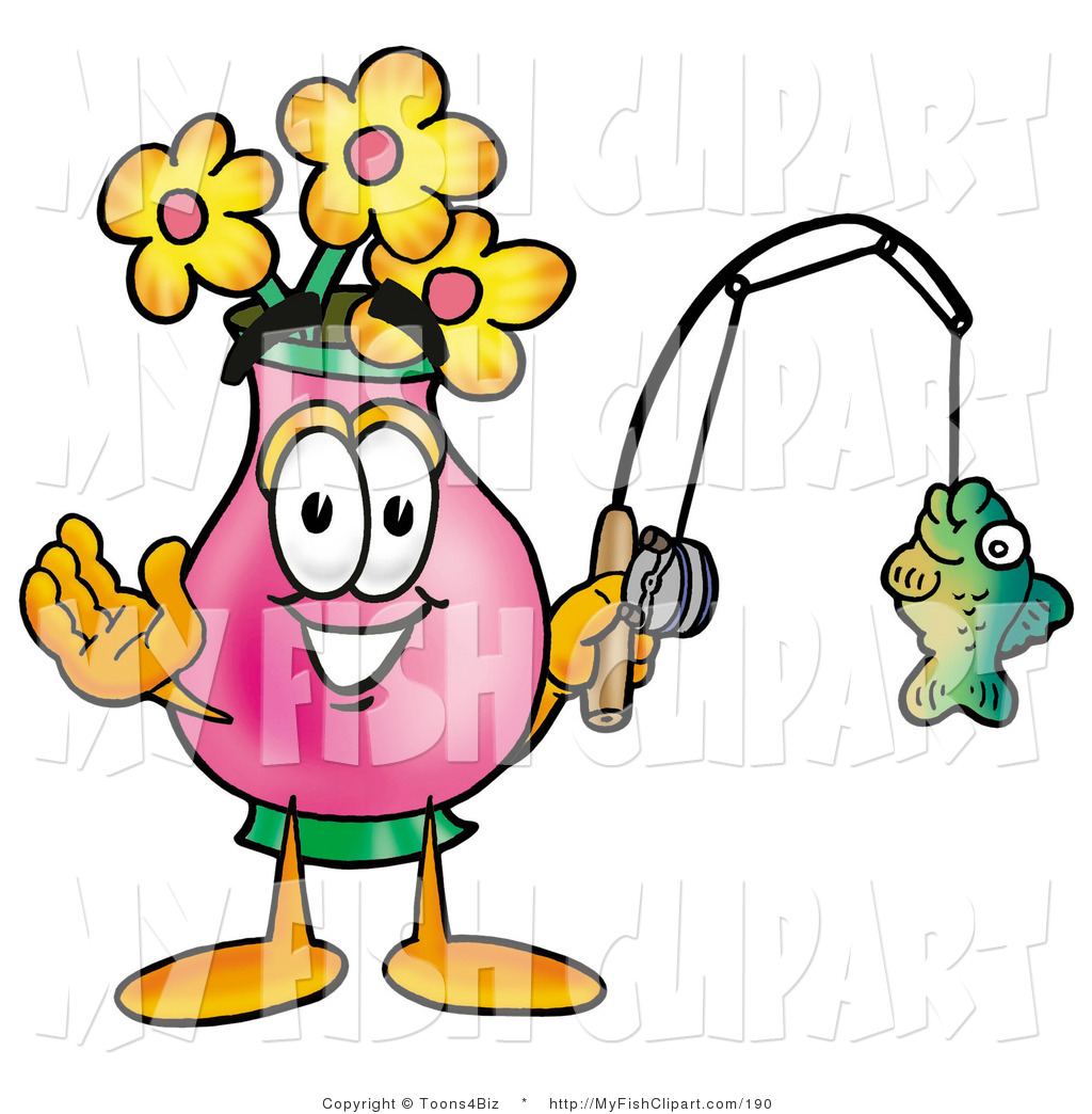 1024x1044 Clip Art Of A Pink Vase Of Flowers Mascot Cartoon Character