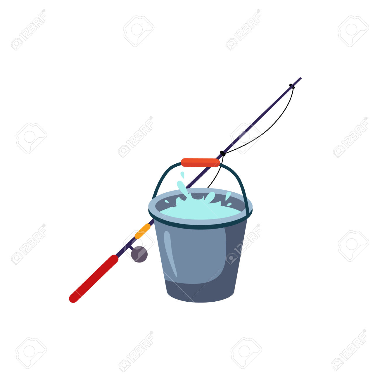 1300x1300 Fishing Clipart Bucket