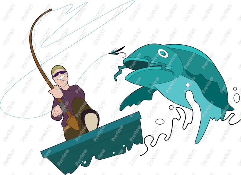 800x580 Man Fishing In Kayak Fishing Pole Clipart, Explore Pictures