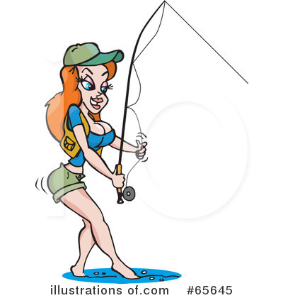 400x420 Fishing Clipart Woman Fishing