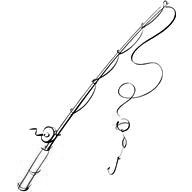 192x192 Fishing Pole Drawing Easy
