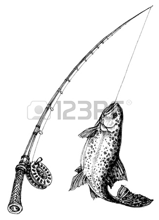 326x450 Fishing Rod Fish Isolated Royalty Free Cliparts, Vectors,