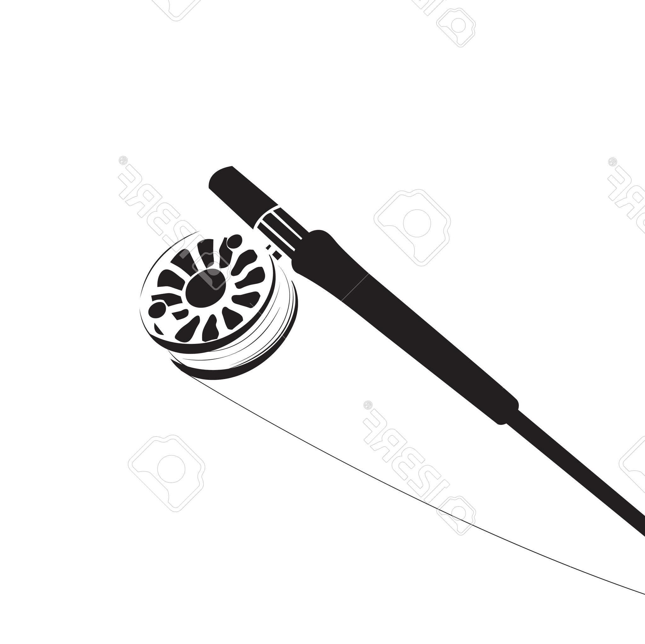 2049x2047 Top 10 Fly Fishing Rod Stock Vector Design