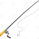 125x125 Top Bent Fishing Pole Drawing Vector Library Free Vector Art