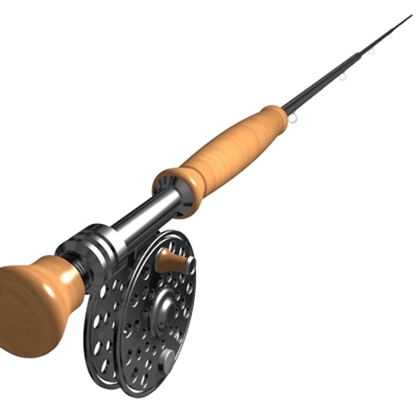 600x600 Fishing Rod Clipart Reel