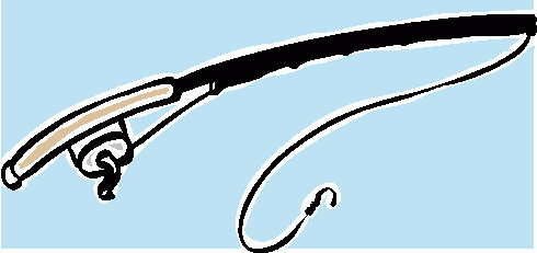 490x231 Fishing Pole Fishing Rod Clipart Hostted Image